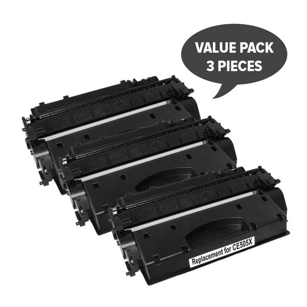 CE505X HP #05X Cart 319ii Black Premium Generic Toner (Set of 3)
