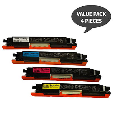 4 Pack Compatible HP CF350A CF351A CF353A CF352A Toner Cartridge Set 130A