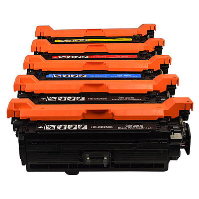 CE250X #504 Series Premium Generic Toner Set PLUS Extra Black