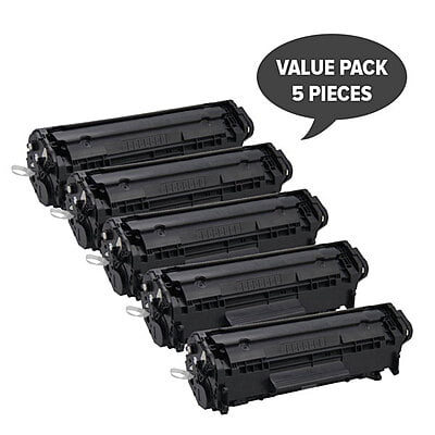 Q2612A #12A Cart-303 Premium Generic Toner (Set of 5)