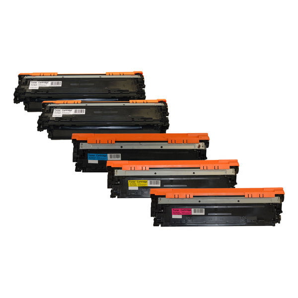 CE270B #650A Series Cart 322 Premium Generic Toner Set PLUS Extra Black