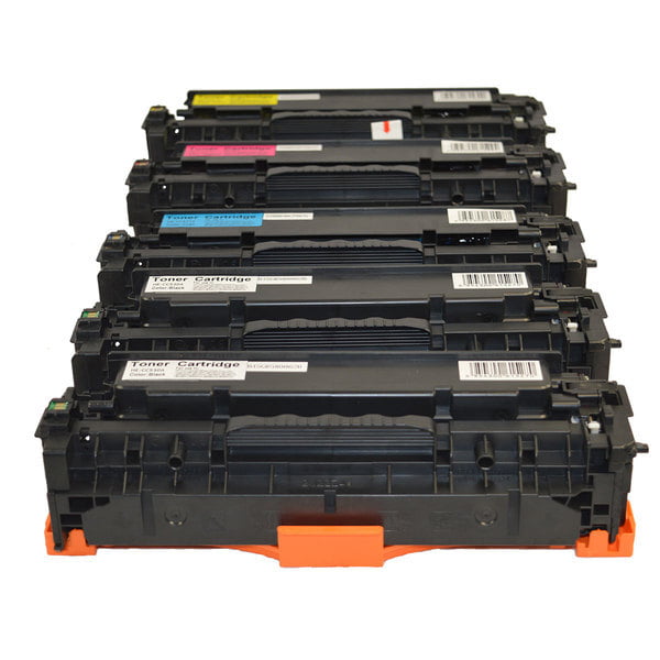 CC530A #304A CART-318CART-418 Series Premium Generic Toner Set PLUS Extra Black (Set of 5)