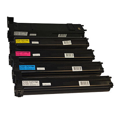 A0DK192 Series Premium Generic Toner Cartridge PLUS extra Black set (Set of 5)