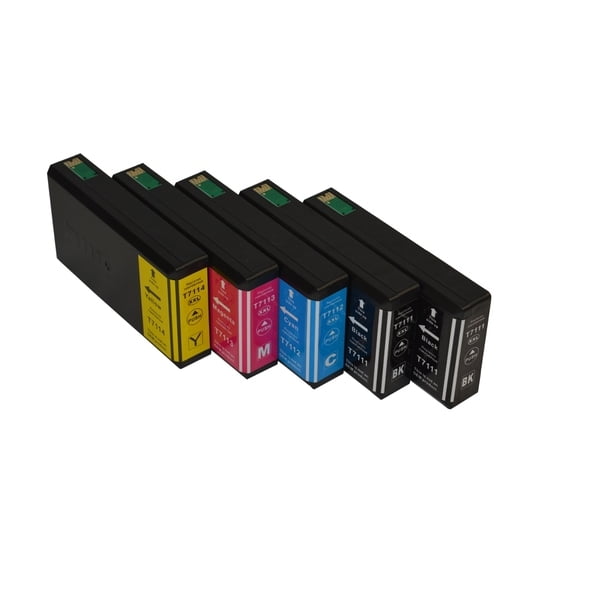 711XXL Series Compatible Inkjet Cartridge Set PLUS Extra Black (5 cartridges)