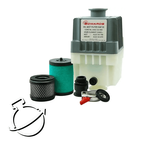 Set of elements for EMF10 Edwards Vacuum mist filter