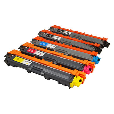 TN-251 TN-255 Premium Generic Brother Toner Set of 5