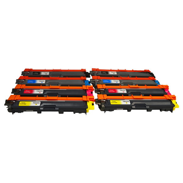 TN-251 TN-255 Premium Generic Brother Toner Set of 8