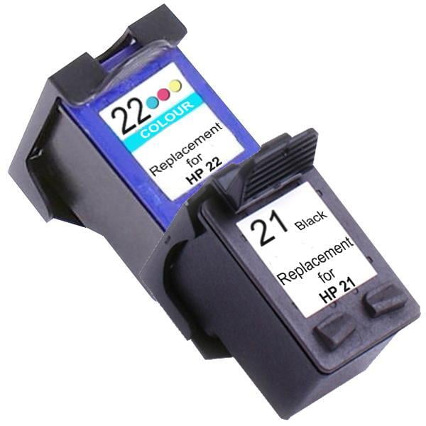 21XL Remanufactured Inkjet Cartridge Set #1 2 Ink Cartridges