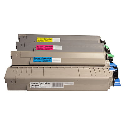 4 Pack x Compatible OKI C8600 C8800 Toner Cartridge Set