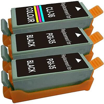 PGI-35 CLI-36 Compatible Inkjet Cartridge Set 3 Cartridges
