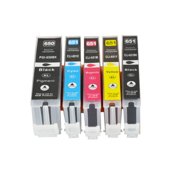 PGI-650XL CLI-651XL Compatible Inkjet Set 6 Cartridges [Boxed Set]