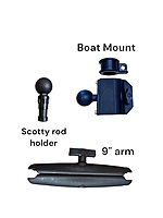 Summit Fishing Transducer Pole Boat Mount