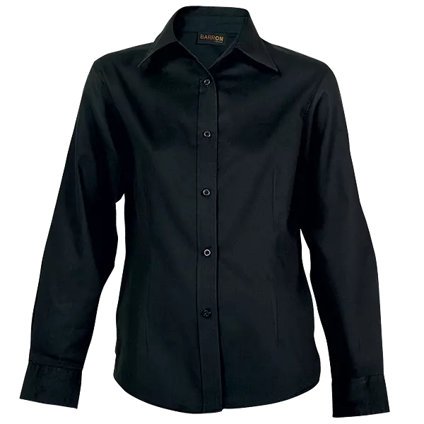 Brushed Cotton Twill Blouse Long Sleeve Ladies