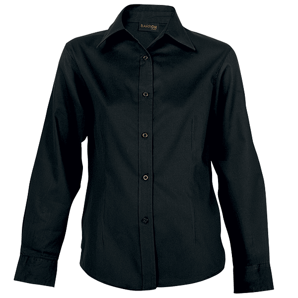 Brushed Cotton Twill Blouse Long Sleeve Ladies