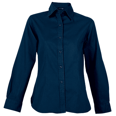 Brushed Cotton Twill Blouse Long Sleeve Ladies
