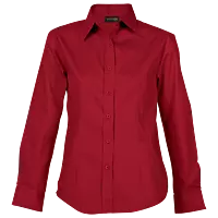 Brushed Cotton Twill Blouse Long Sleeve Ladies
