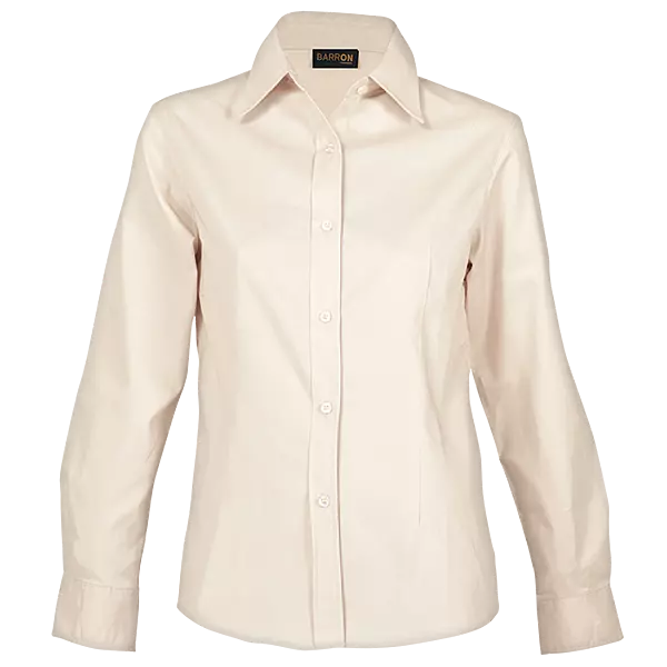 Brushed Cotton Twill Blouse Long Sleeve Ladies