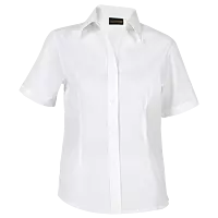 Brushed Cotton Twill Blouse Short Sleeve Ladies