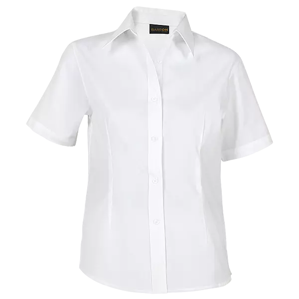 Brushed Cotton Twill Blouse Short Sleeve Ladies