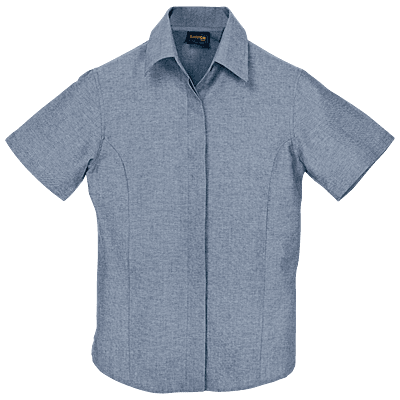 Oxford Blouse Short Sleeve Ladies