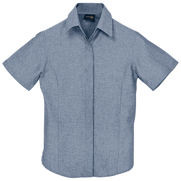 Oxford Blouse Short Sleeve Ladies