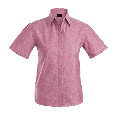 Oxford Blouse Short Sleeve Ladies