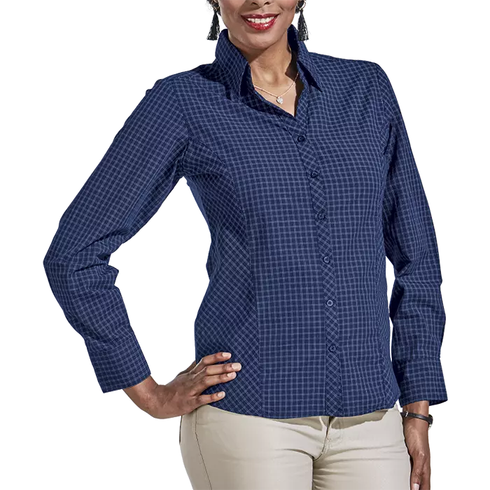 Pioneer Check Blouse Long Sleeve Ladies
