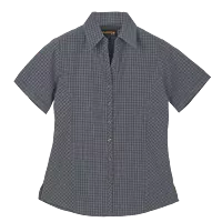 Pioneer Check Blouse Short Sleeve Ladies