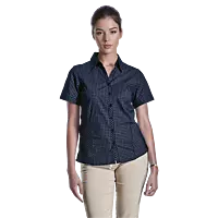 Pioneer Check Blouse Short Sleeve Ladies