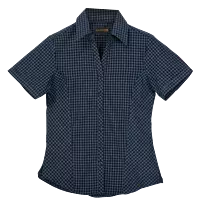 Pioneer Check Blouse Short Sleeve Ladies
