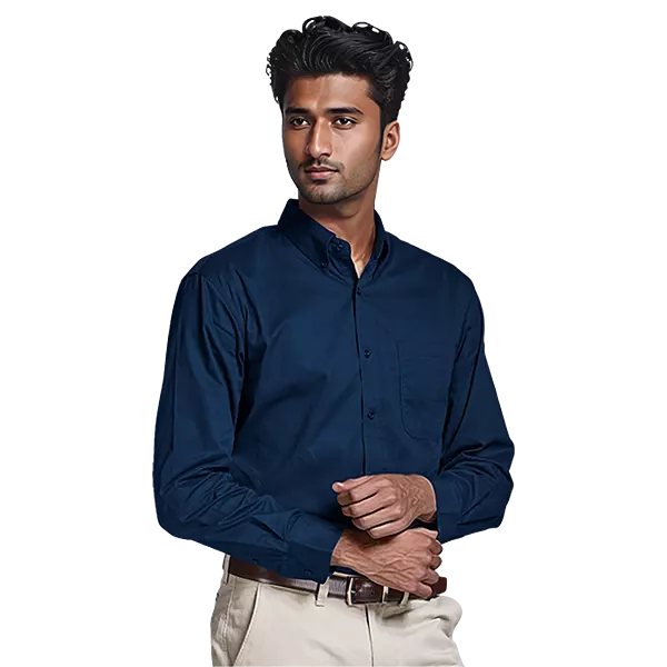 Brushed Cotton Twill Lounge Long Sleeve Mens