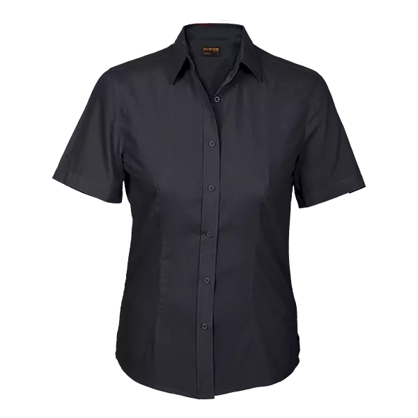 Basic Poly Cotton Blouse Short Sleeve Ladies