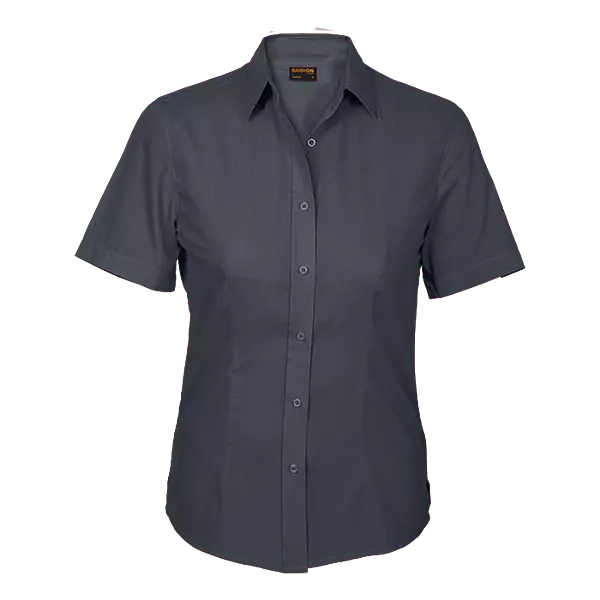 Basic Poly Cotton Blouse Short Sleeve Ladies