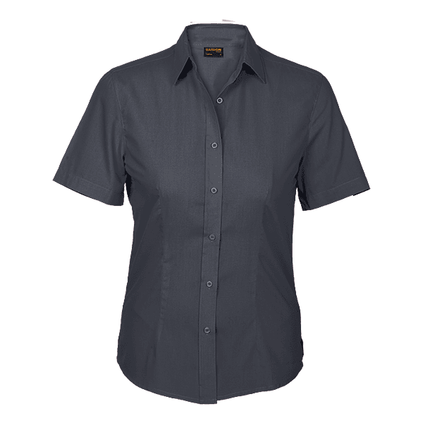 Basic Poly Cotton Blouse Short Sleeve Ladies