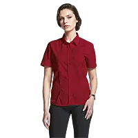 Basic Poly Cotton Blouse Short Sleeve Ladies