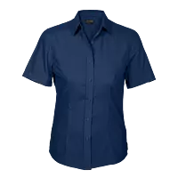 Basic Poly Cotton Blouse Short Sleeve Ladies