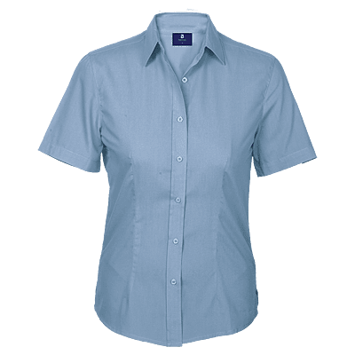 Basic Poly Cotton Blouse Short Sleeve Ladies