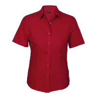 Basic Poly Cotton Blouse Short Sleeve Ladies