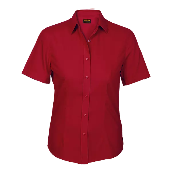Basic Poly Cotton Blouse Short Sleeve Ladies