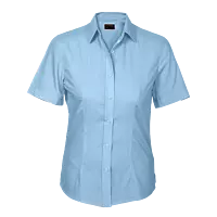 Basic Poly Cotton Blouse Short Sleeve Ladies