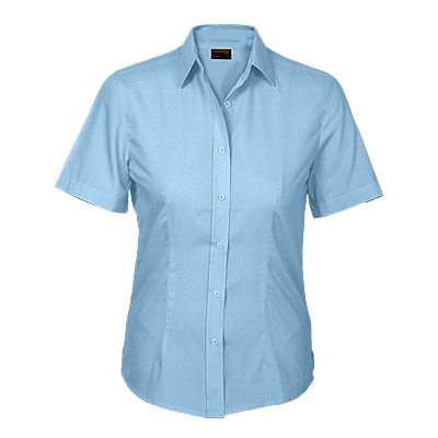 Basic Poly Cotton Blouse Short Sleeve Ladies