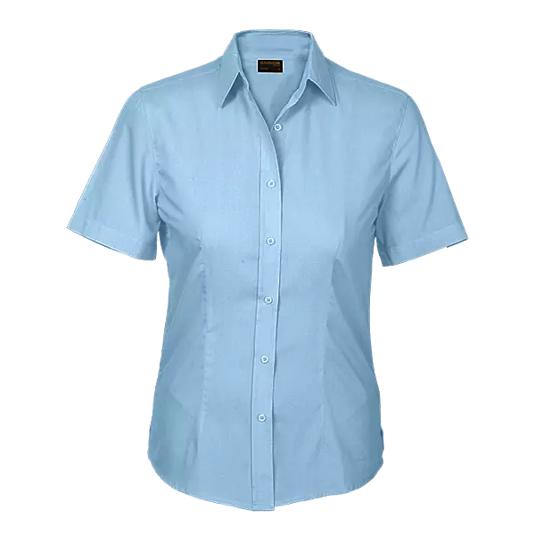 Basic Poly Cotton Blouse Short Sleeve Ladies