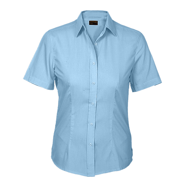 Basic Poly Cotton Blouse Short Sleeve Ladies