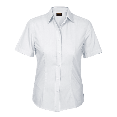 Basic Poly Cotton Blouse Short Sleeve Ladies