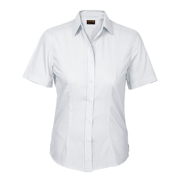 Basic Poly Cotton Blouse Short Sleeve Ladies