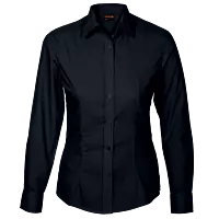 Basic Poly Cotton Blouse Long Sleeve Ladies