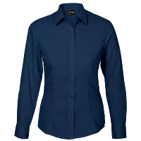 Basic Poly Cotton Blouse Long Sleeve Ladies