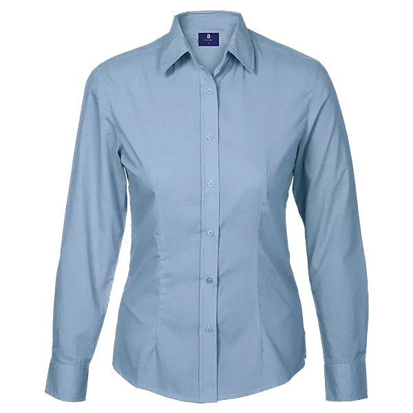 Basic Poly Cotton Blouse Long Sleeve Ladies