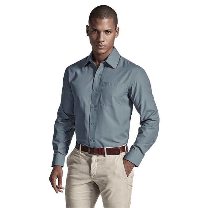 Easy Care Lounge Shirt Long Sleeve Mens