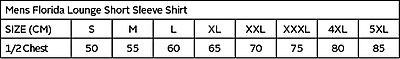 Florida Lounge Shirt Short Sleeve Mens